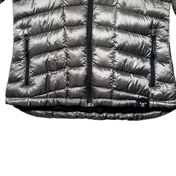 TrueTimber Pulse Silver Puffer Jacket Women’s Medium Lightweight Quilted Zip Up - Picture 7 of 14